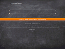 Tablet Screenshot of blog.optirate.com
